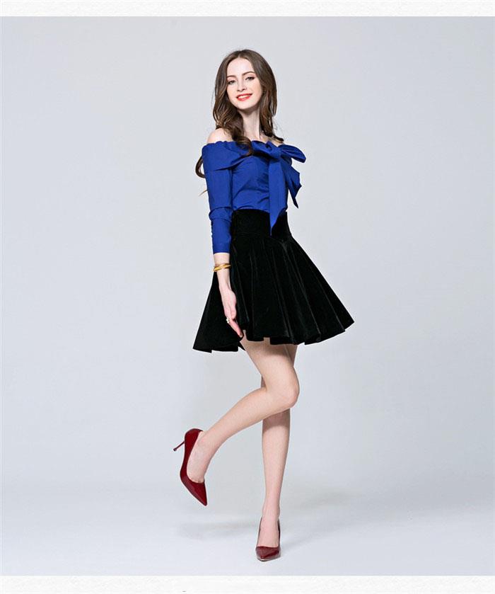 side af kvinder off shoulder bow shirt side of women off shoulder bow shirt