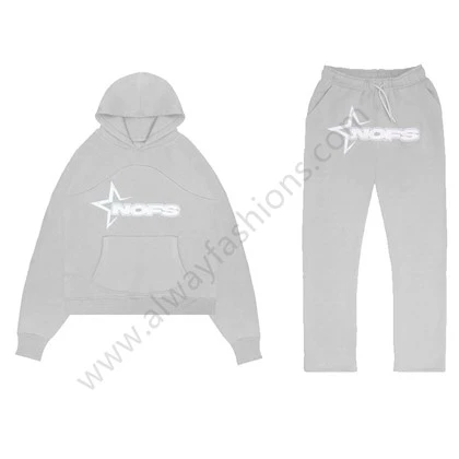 Sweatshirt og joggersæt med rund hals